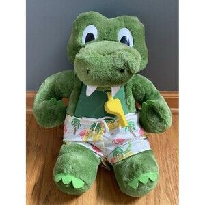 Vintage Burdines Sunburn Sam Florida Gator Lifeguard Alligator Plush 1987 Korea